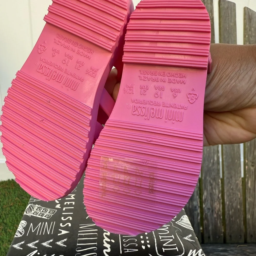 MINI MELISSA FLOZ BB PINK Sandals‎ Size  6 NIB